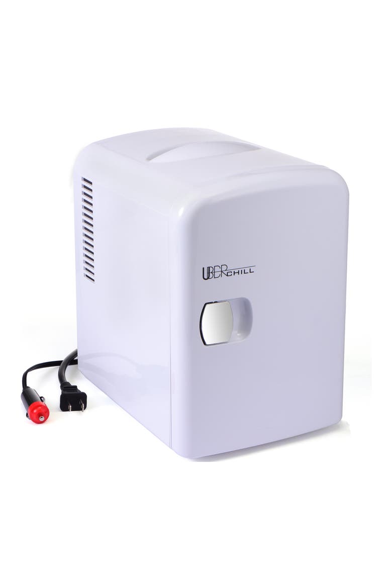 6-Can Mini Fridge - White, Alternate, color, WHITE