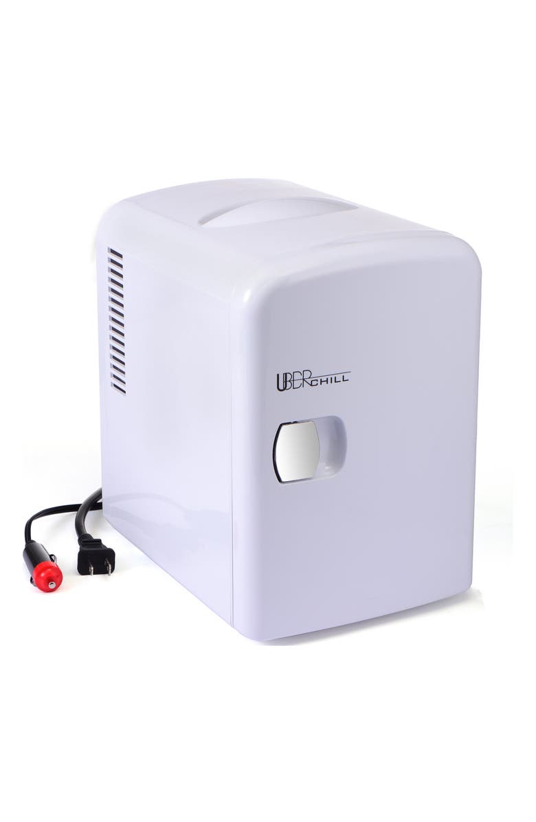 UBER APPLIANCE 6-Can Mini Fridge - White, Alternate, color, White