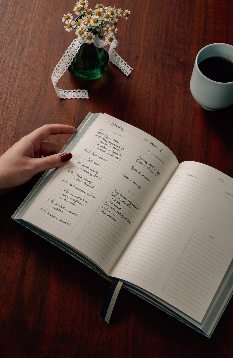 Papier Scripted Floral Undated Page A Day Planner, Alternate, color, 