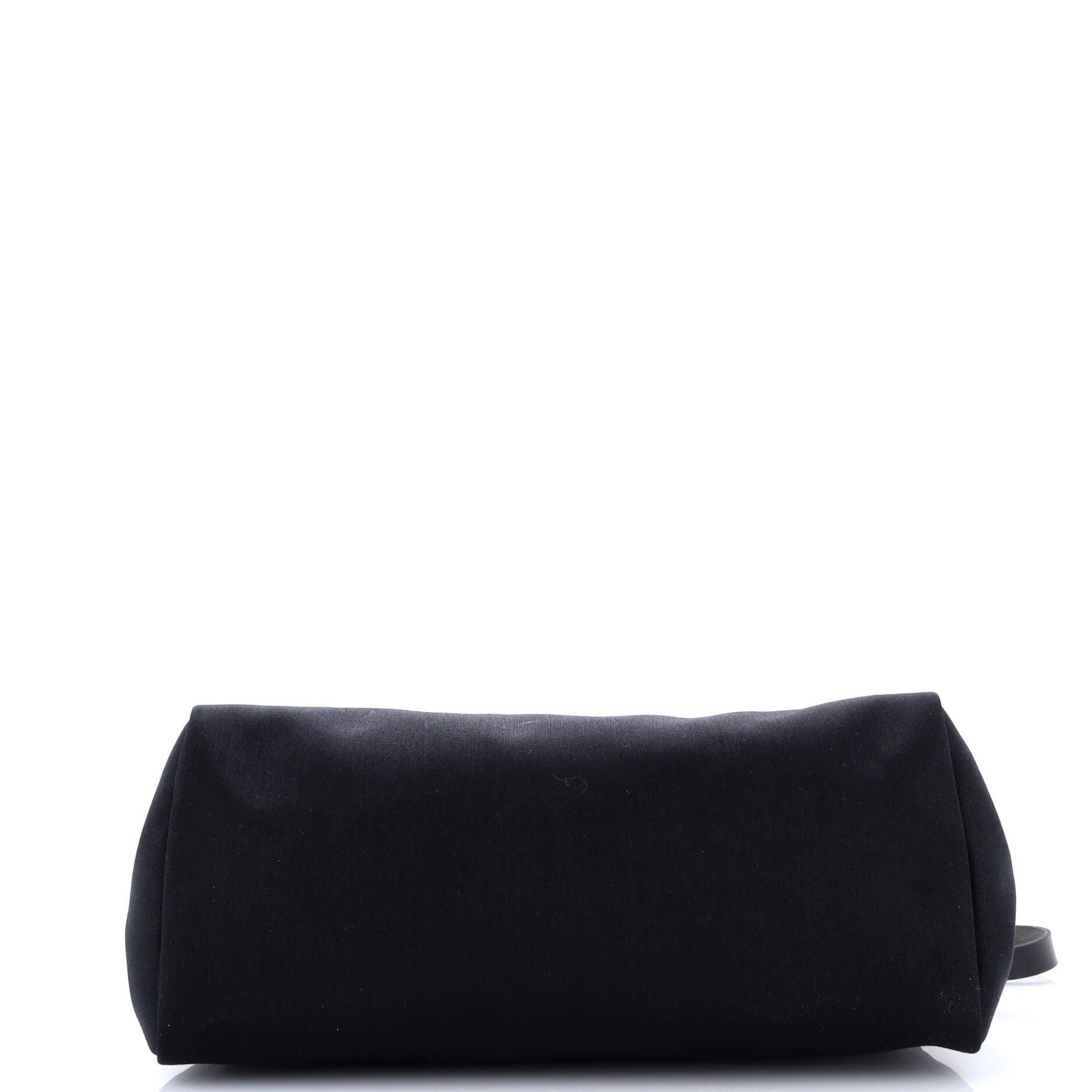 Pre-Owned Hermes Herbag Zip Leather and Toile 50, Alternate, color, Noir