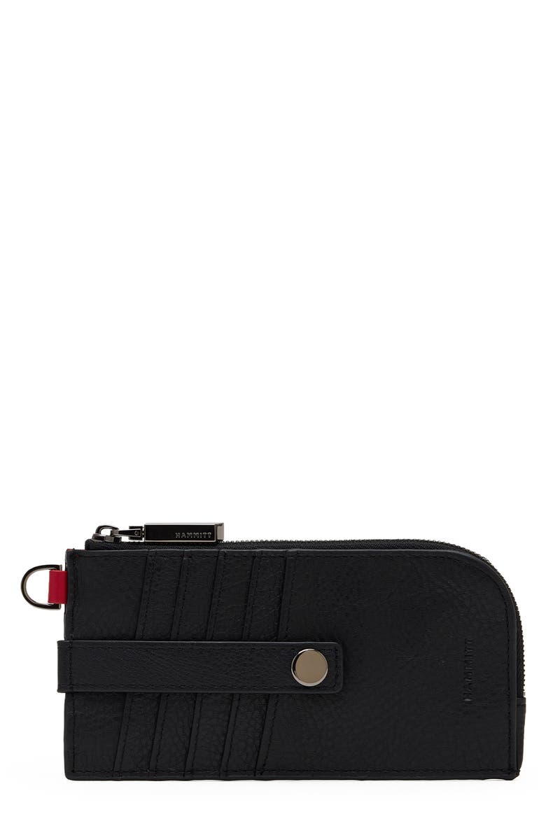 210 East Leather Wallet, Main, color, BLACK/ GUNMETAL