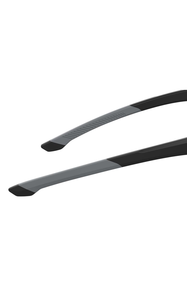 Under Armour 99mm Gradient Mask Sunglasses, Alternate, color, Matte Black