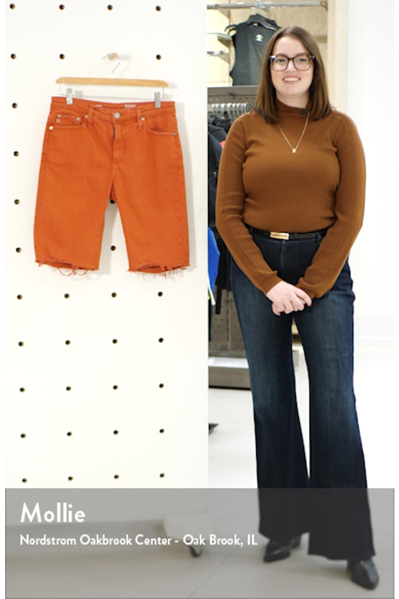 Chrissy Frayed Hem Bermuda Shorts video