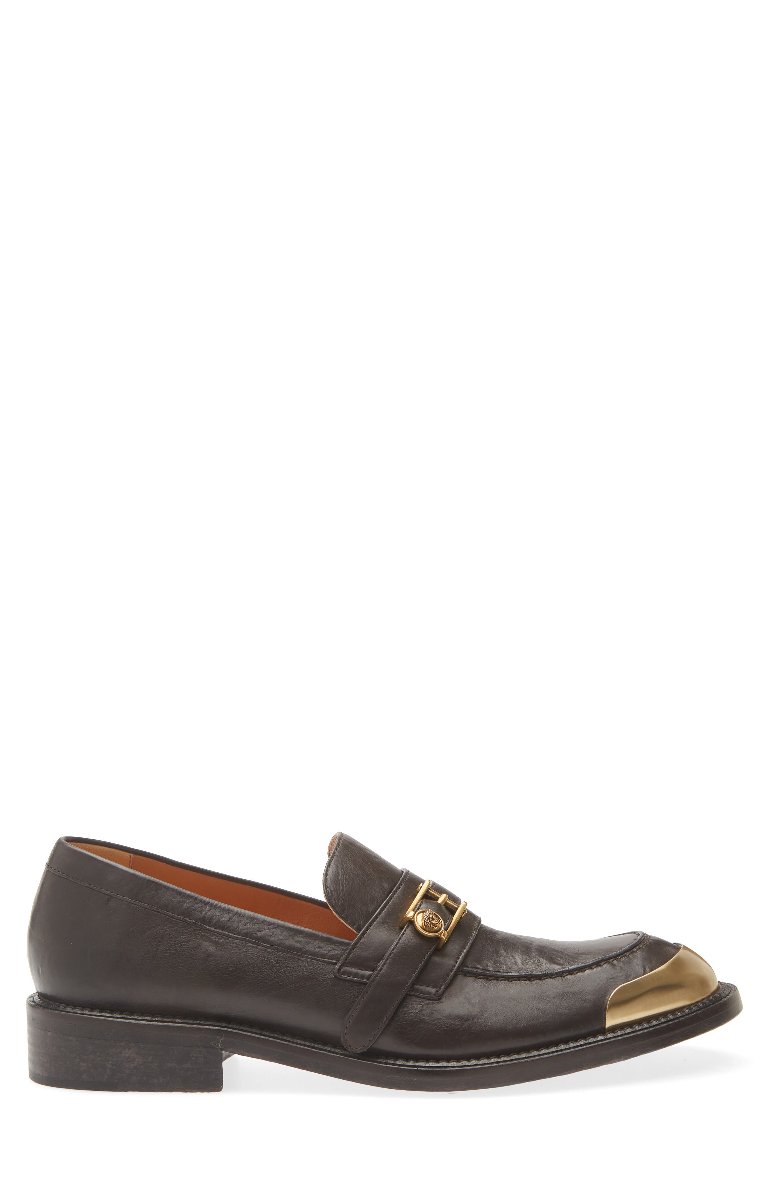 Primo Leather Loafer, Alternate, color, EBANO GOLD