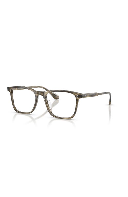 Oliver Peoples 53mm Square Optical Glasses In Gray