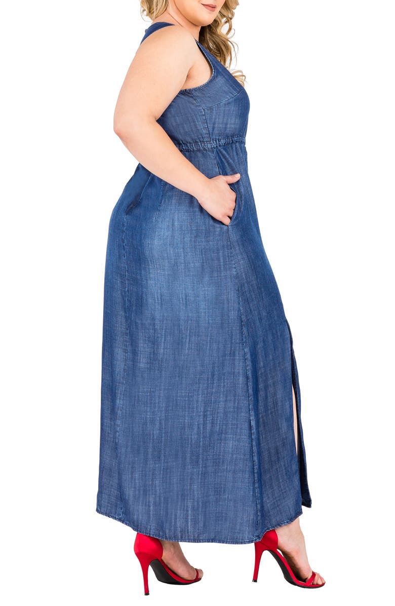 Standards & Practices Amber Maxi Chambray Dress, Alternate, color,