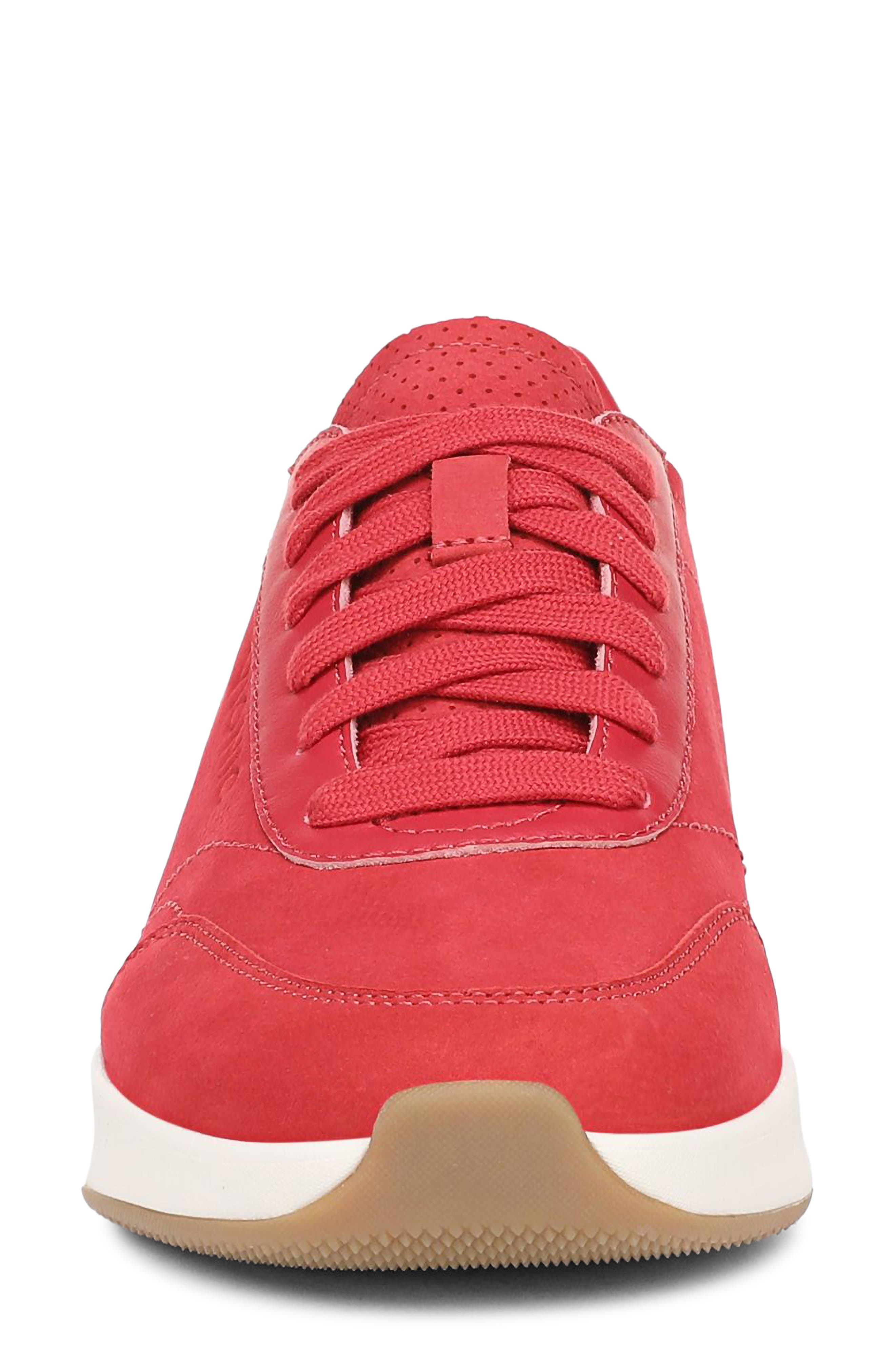 Uptown Nubuck Sneaker, Alternate, color, VARSITY RED NUBUCK