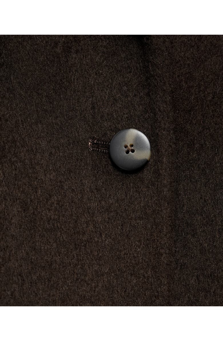 MANGO Wool Blend Jacket, Alternate, color, Coffee