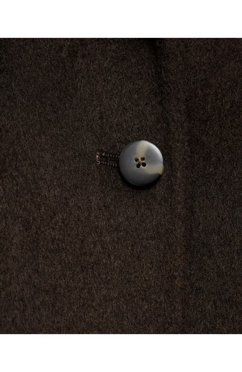 Mango Wool Blend Jacket In Brown