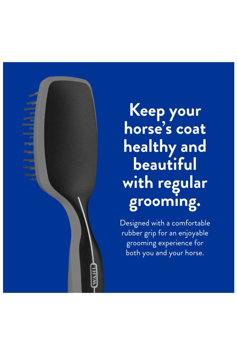 Equine grooming tool for horses, Alternate, color, Black