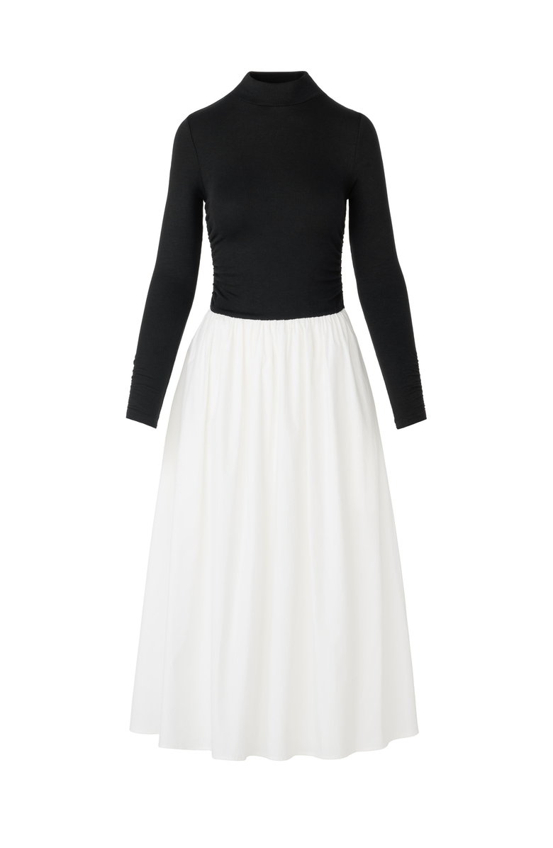 By Tess Collection Avery Dress, Alternate, color, Black/White