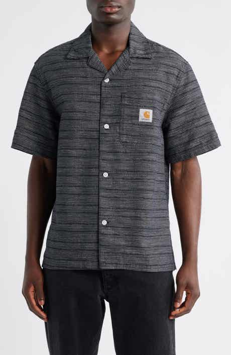 Carhartt Work In Progress Gellar Short Sleeve Cotton Jacquard Camp Shirt