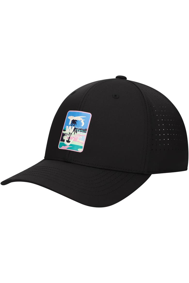 Men's Puma Black WM Phoenix Open Tech Adjustable Hat, Main, color, Black