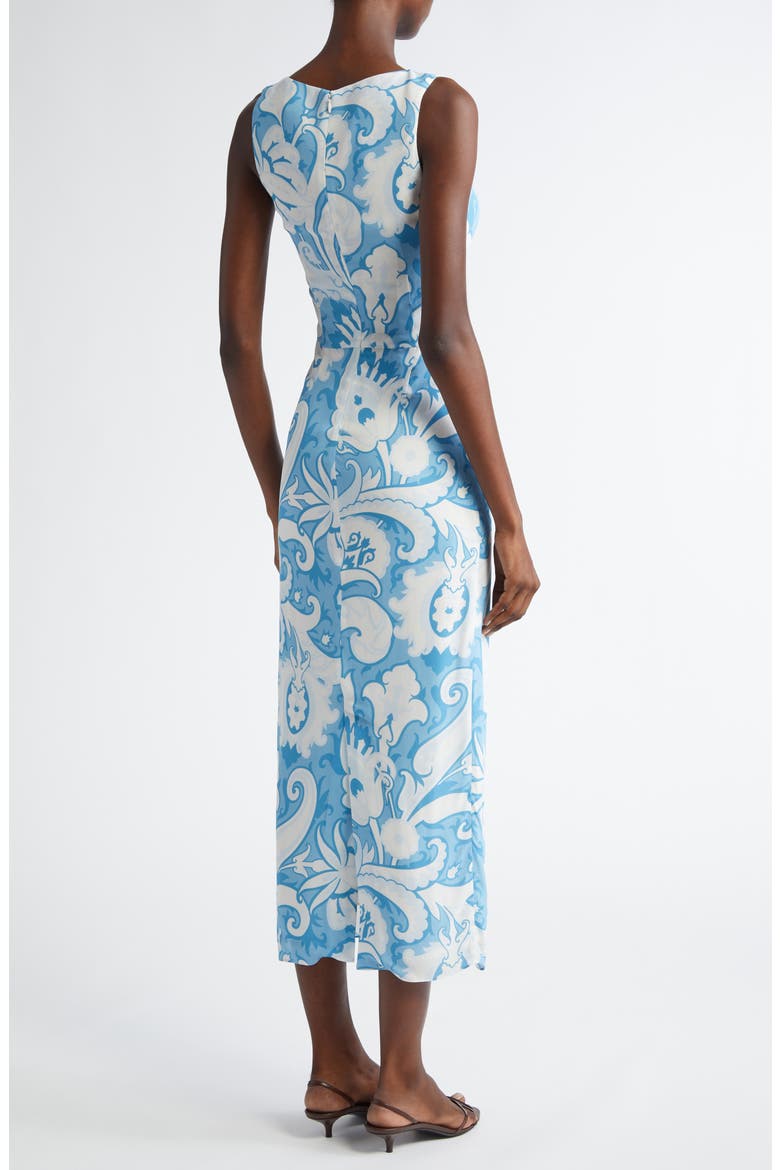 Paisley Midi Sheath Dress, Alternate, color, STAMPA BIANCO