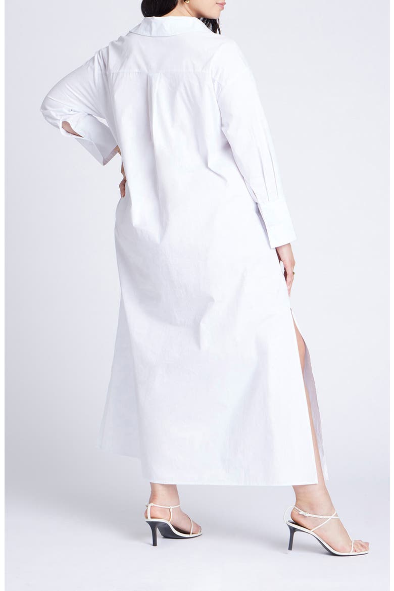 Maxi Shirtdress, Alternate, color, WHITE