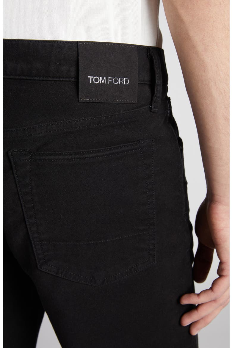 Moleskin Slim Fit Five-Pocket Pants, Alternate, color, BLACK