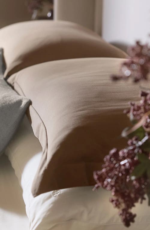 Boll & Branch Signature Hemmed Duvet Set In Brown