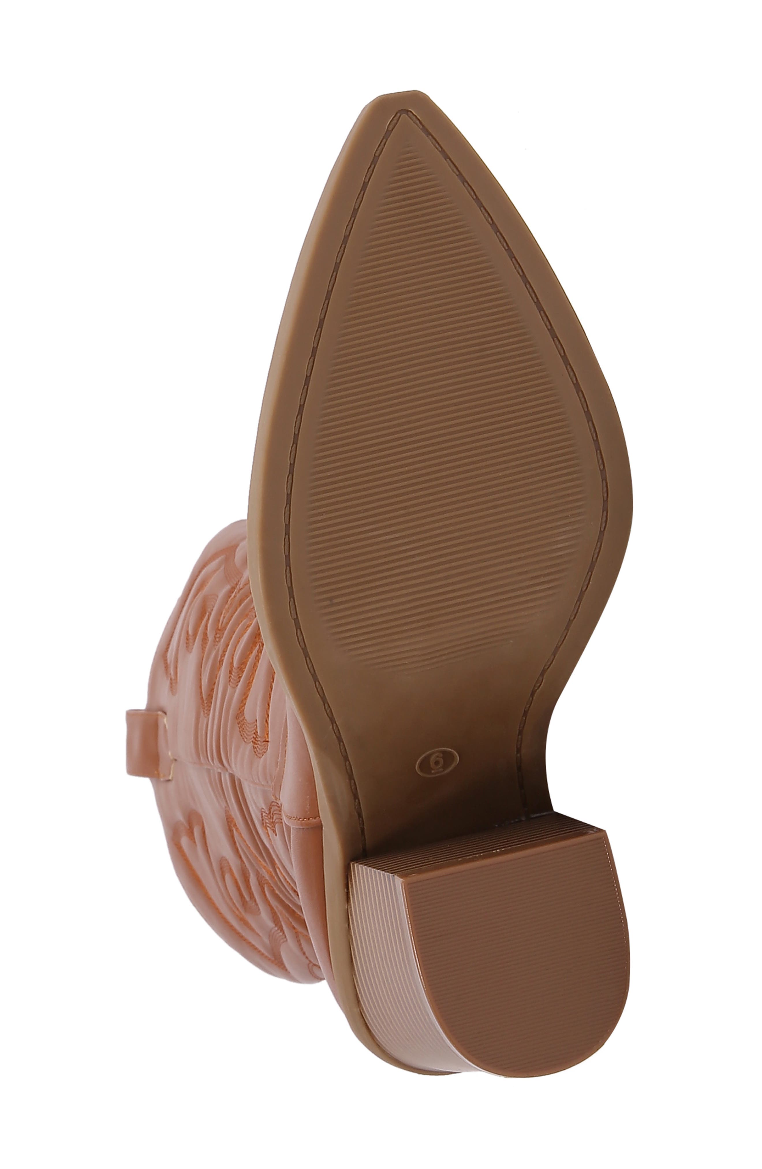 BERNESS Metallic Quilted Cowboy Boot, Alternate, color, Camel