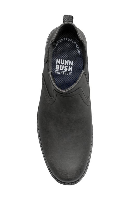 Nunn Bush Delton Plain Toe Chelsea Boot In Black