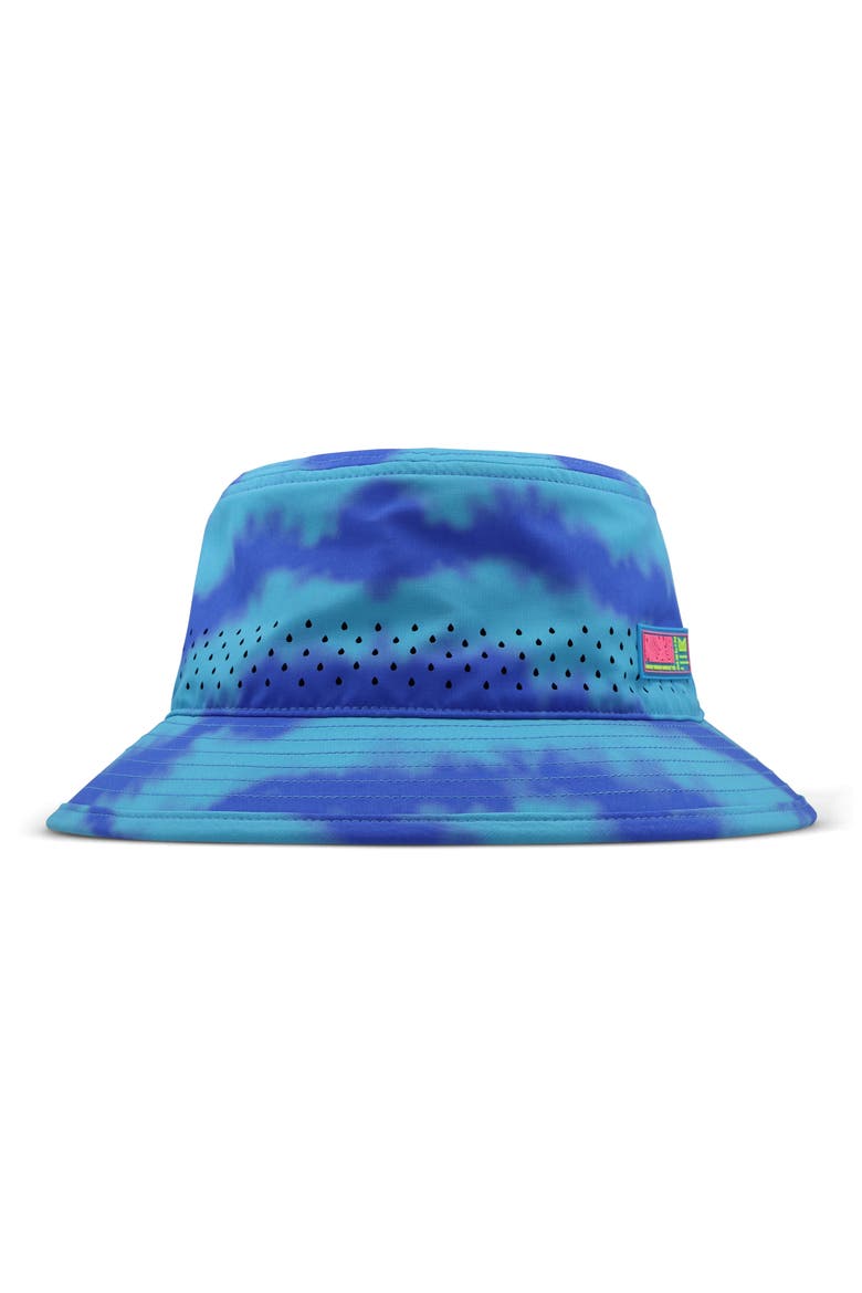 Caddy HYDRO Tie Dye Bucket Hat, Alternate, color, ELECTRIC BLUE