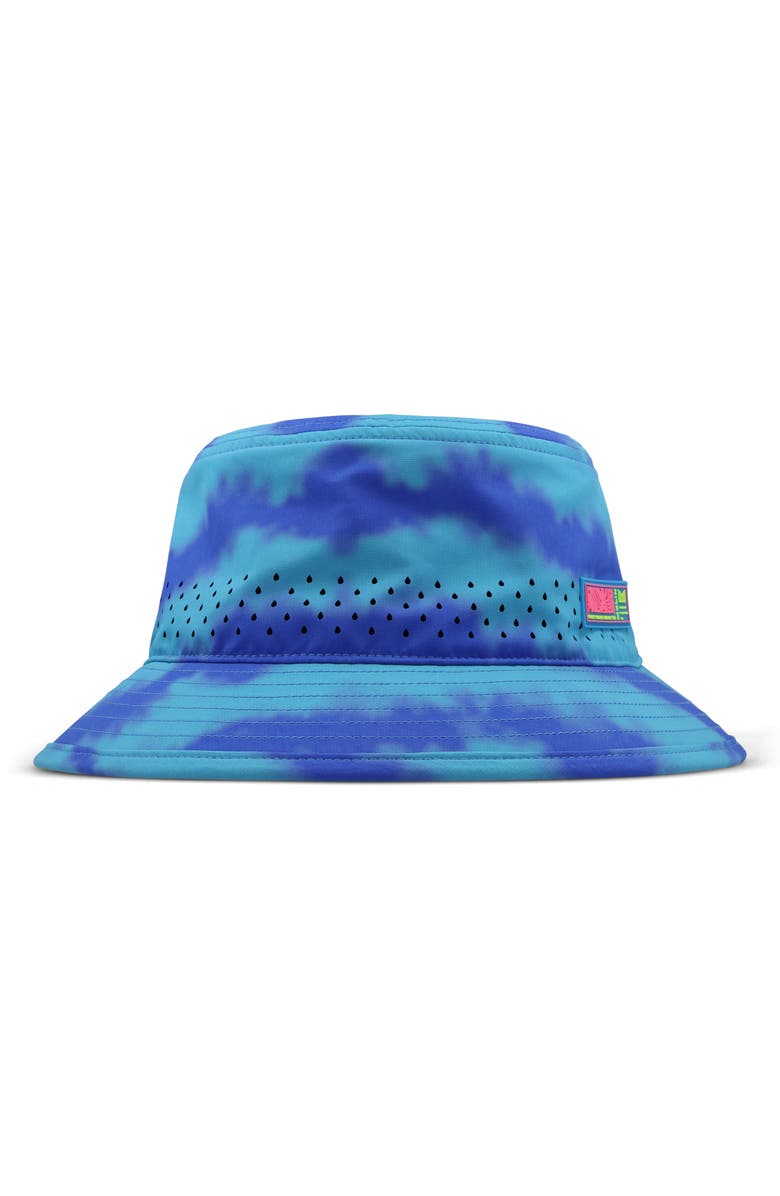 Melin Caddy HYDRO Tie Dye Bucket Hat, Alternate, color, Electric Blue