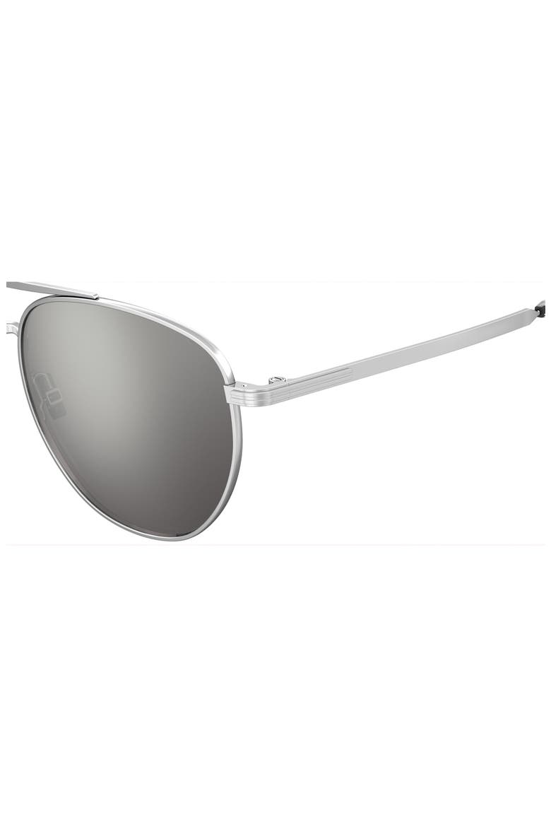 1631/S 53mm Mirrored Square Sunglasses, Alternate, color, PALLADIUM