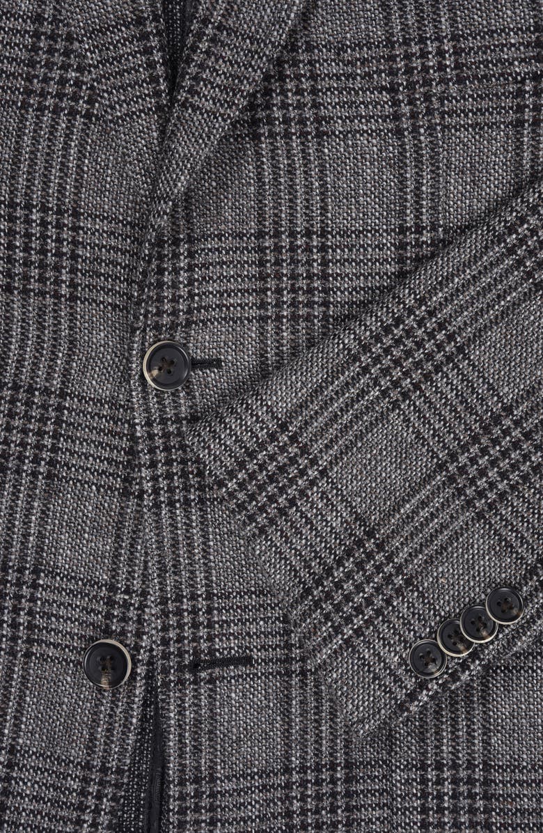 FLYNT Plaid Wool Blend Sport Coat, Alternate, color, Grey