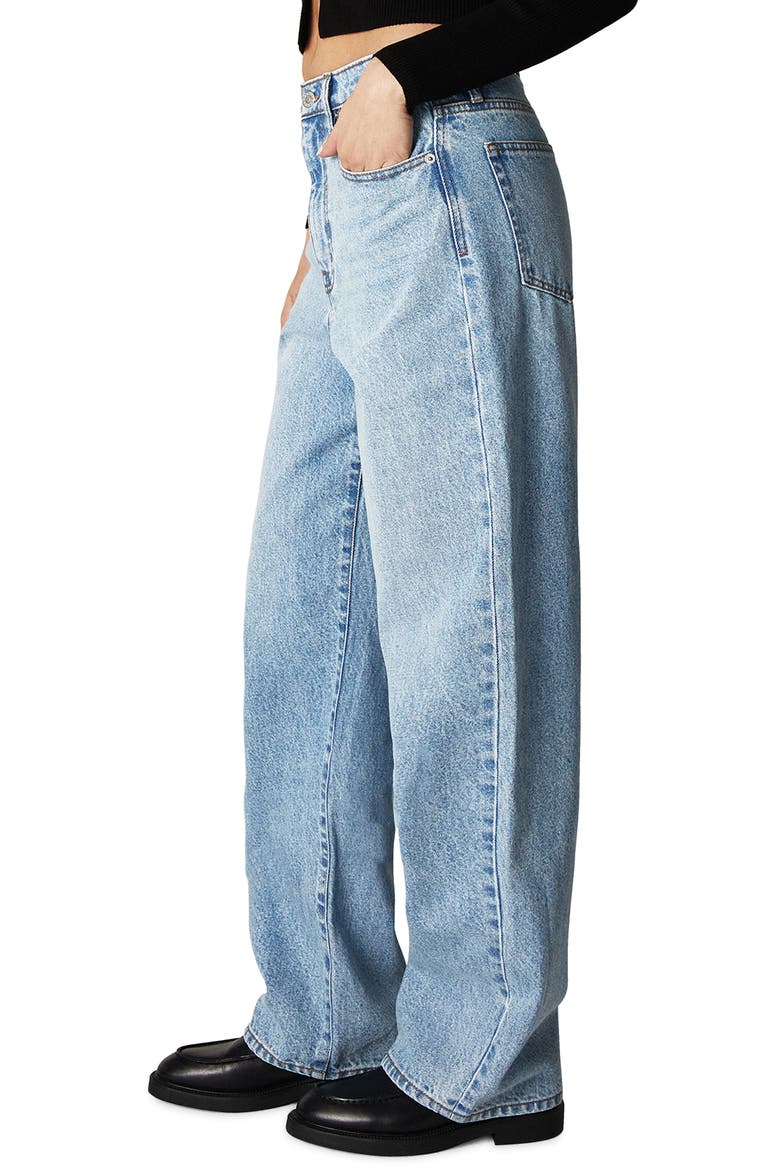 Rumi High Waist Wide Leg Jeans, Alternate, color, LIGHT BLUE