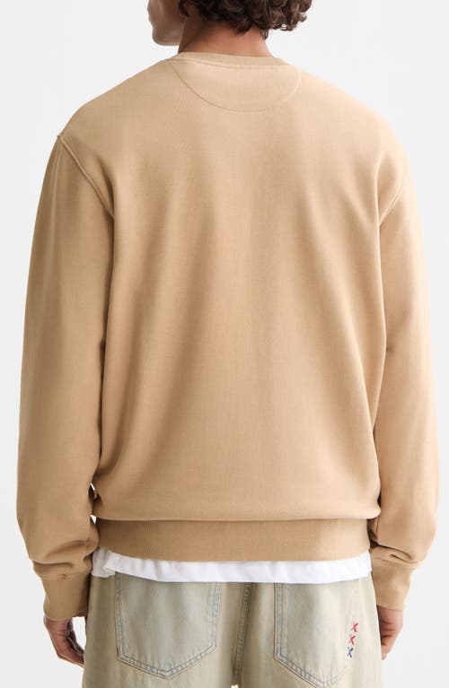 Scotch & Soda Seasonal Core Crewneck Sweatshirt In Brown