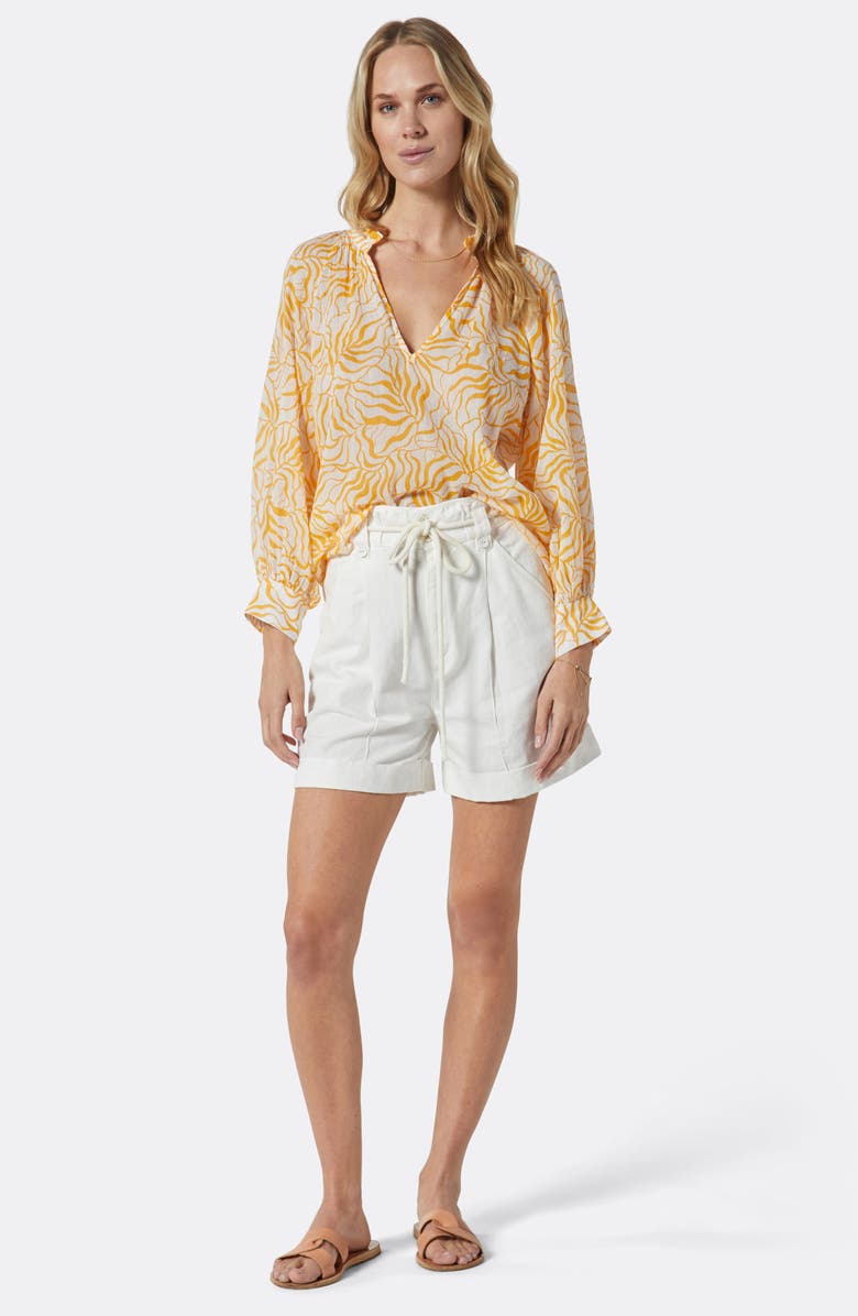 Joie Stow V-Neck Cotton Blouse, Alternate, color, 