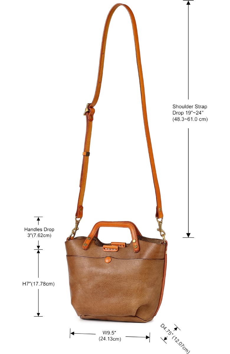 OLD TREND Sprout Land Mini Leather Tote, Alternate, color, Taupe