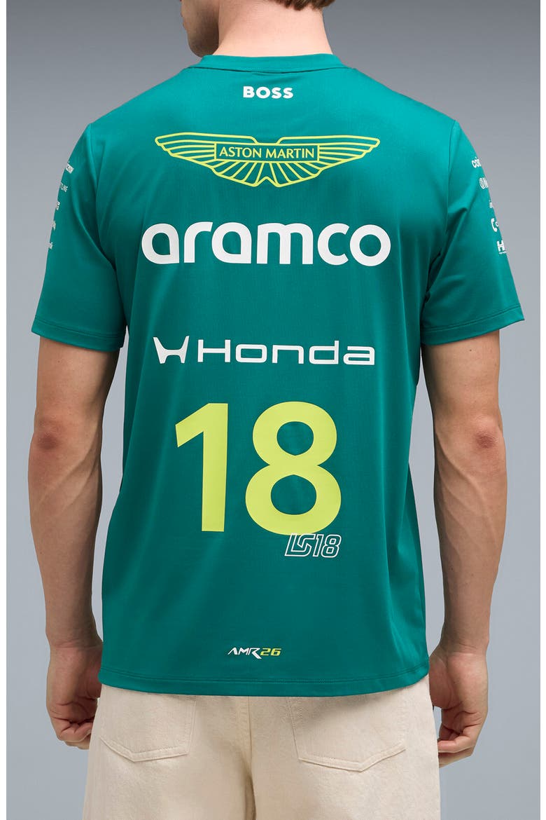 AMF1 Graphic Stroll Replica T-Shirt, Alternate, color, GREEN LUX