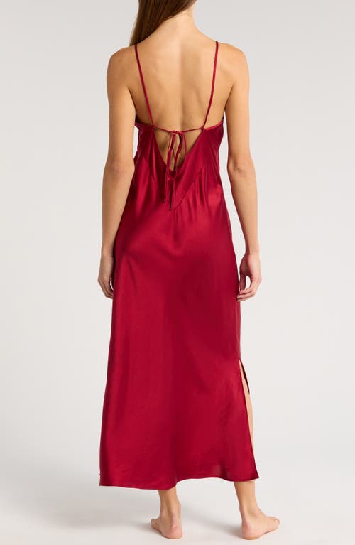 Nordstrom Washable Silk Nightgown In Red Rio