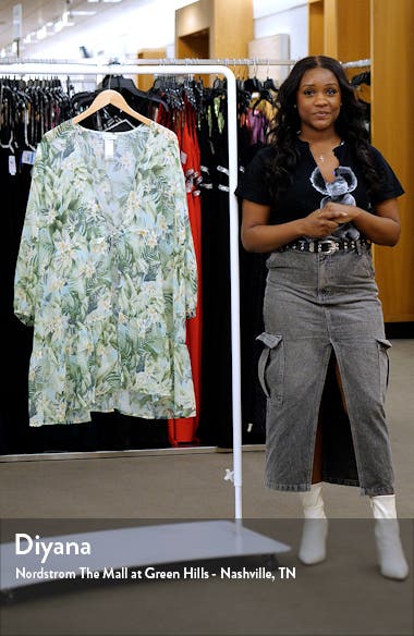 Tommy Bahama Paradise Fronds Long Sleeve Cover-Up Dress