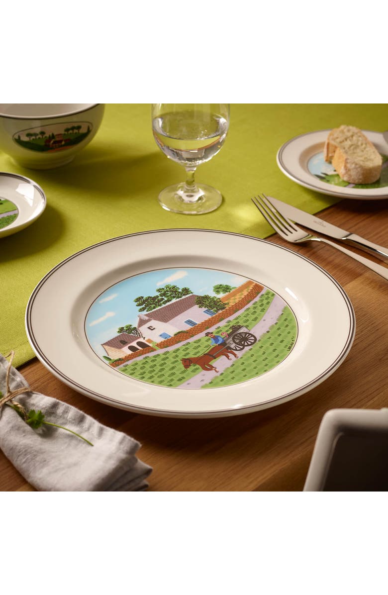 Villeroy & Boch Design Naif Dinner Plate #1 Going to Market, Alternate, color, NO COLOR