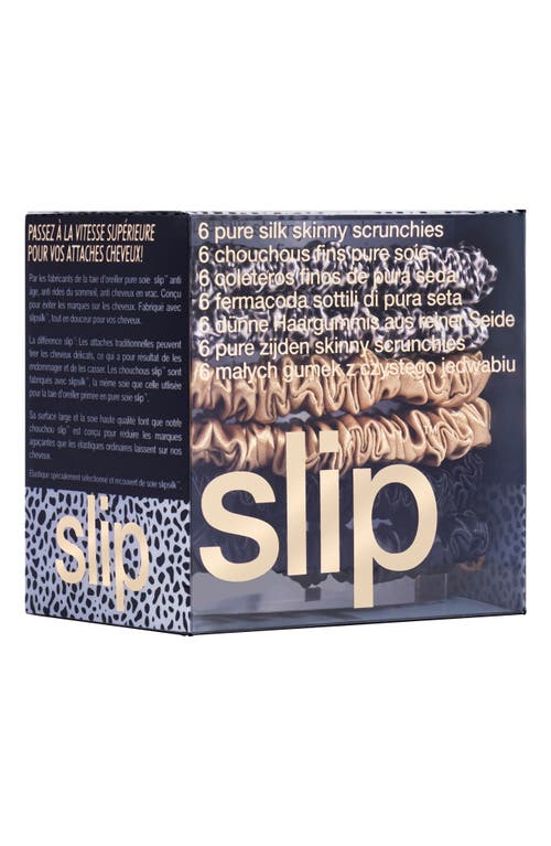 Slip Pure Silk 6-pack Skinny Scrunchies