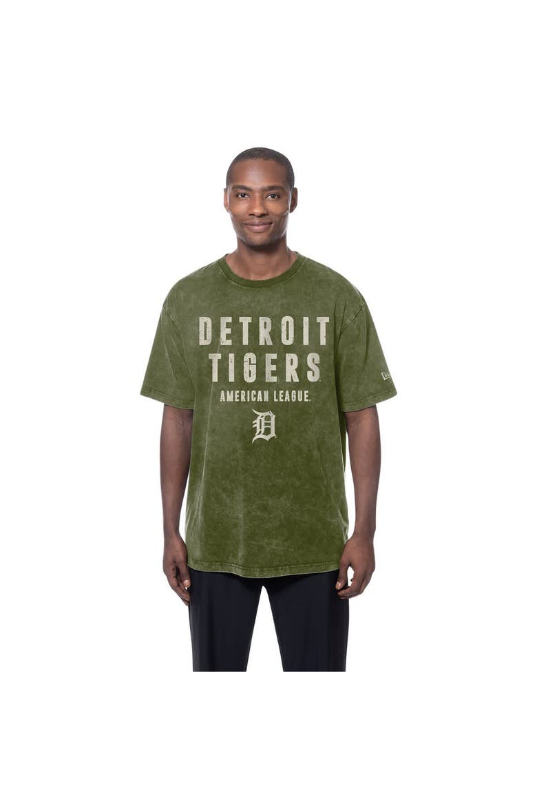 Men's New Era  Olive Detroit Tigers 2026 Armed Forces Day T-Shirt, Main, color, Olive