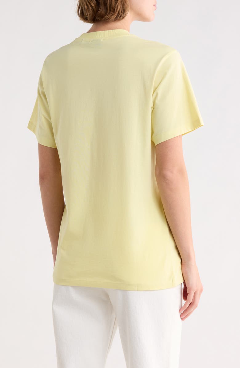 BOSS Crewneck Short Sleeve Cotton T-Shirt, Alternate, color, Light/ Pastel Yellow