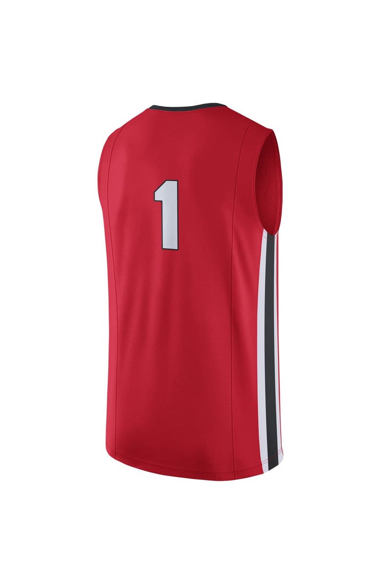Nike Men's Nike #1 Red Georgia Bulldogs Replica Jersey, Alternate, color, Red