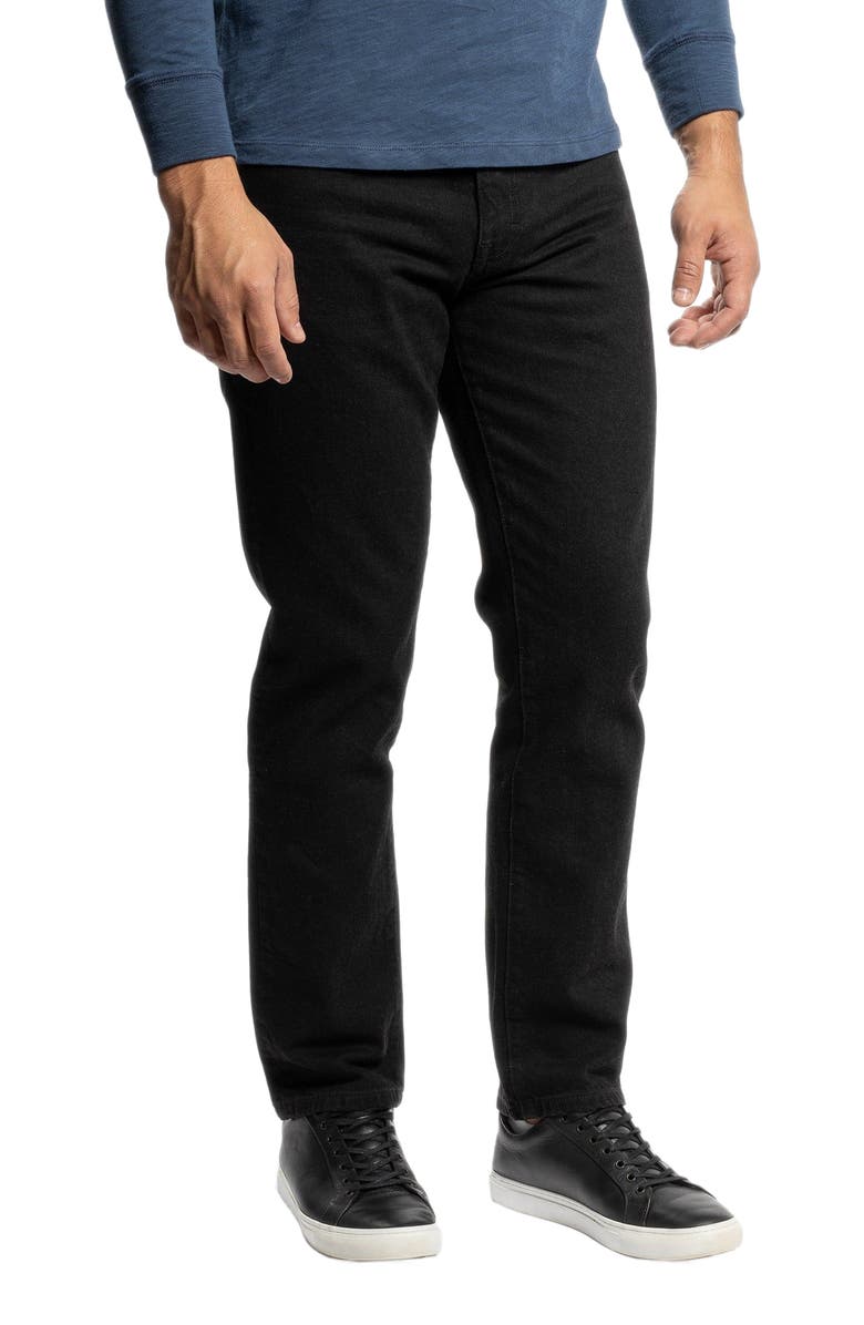 Peter Manning PMNYC Jeans Slim Fit, Alternate, color, Black - Short