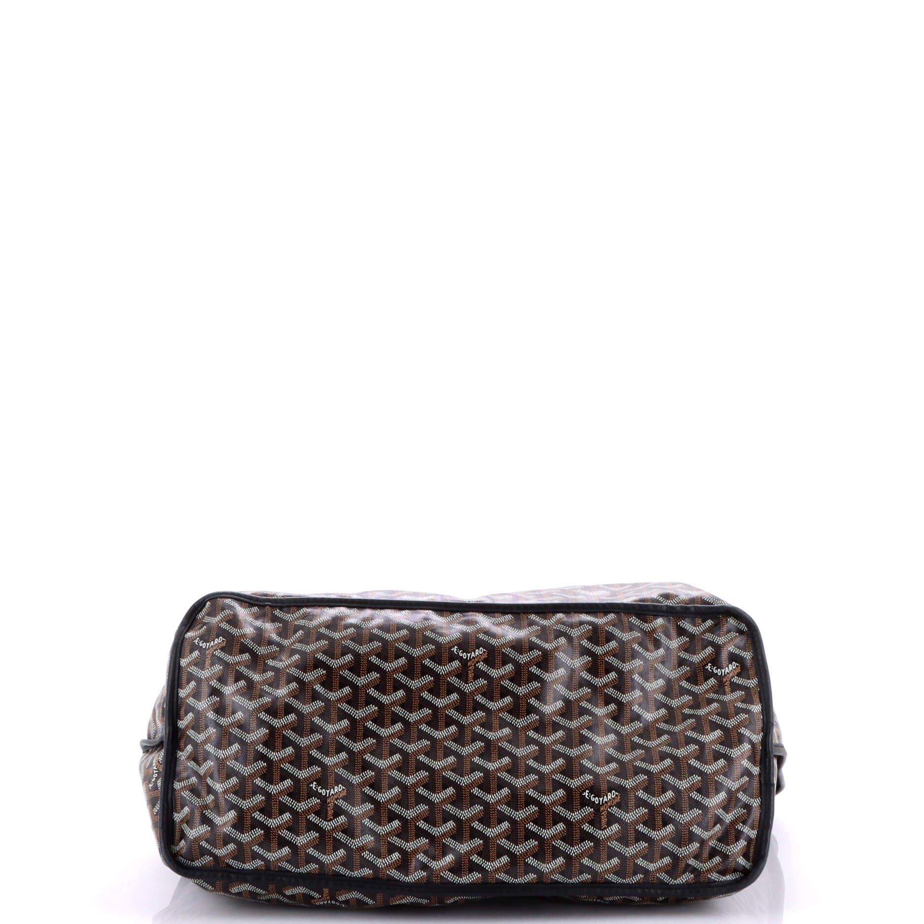 Pre-Owned Goyard Anjou Reversible Tote Coated Canvas GM, Alternate, color, Black