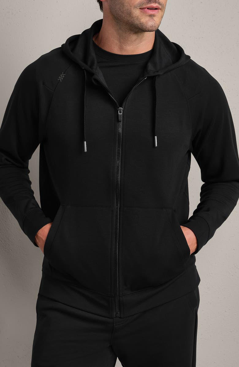 Rhone DreamState Zip Hoodie, Main, color, Pure Black