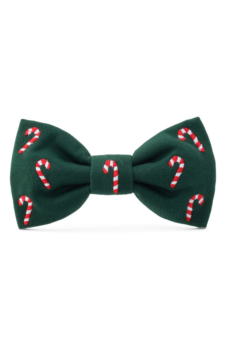 The Foggy Dog Festive Dog Bow Tie, Main, color, Candy Canes
