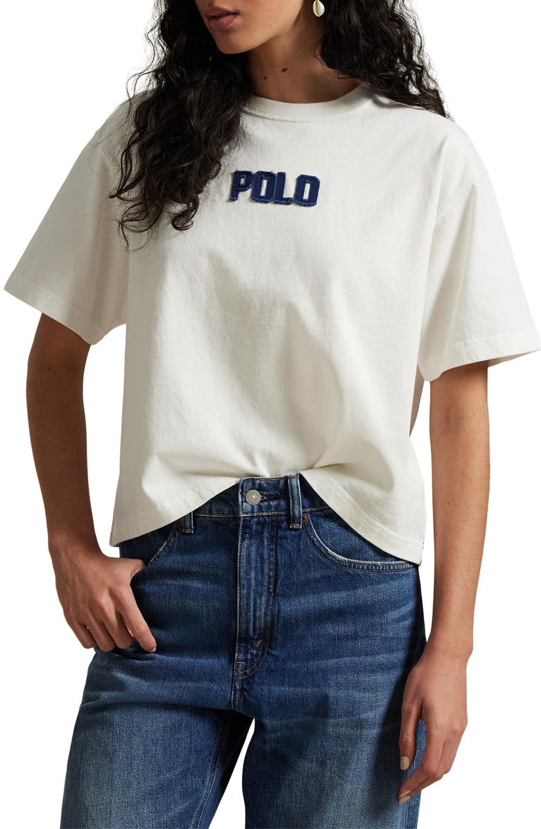 Polo Ralph Lauren Logo Cotton T-Shirt, Main, color, 