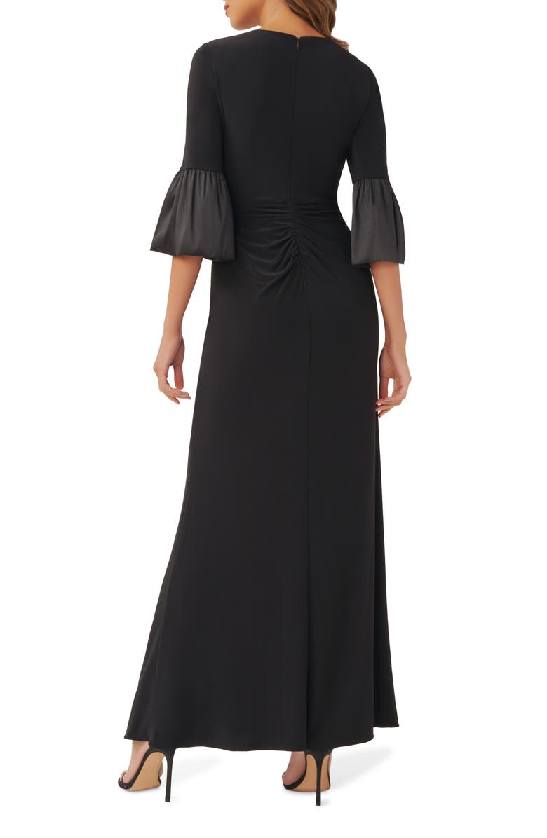 Adrianna Papell Twist Front Jersey Gown, Alternate, color, 