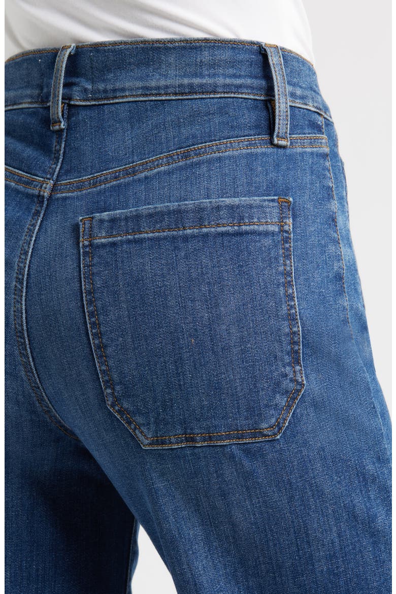 Le Slim Palazzo Jeans, Alternate, color, ROCKWELL CLEAN