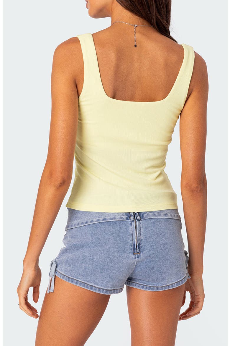 Lola Bow Rib Tank, Alternate, color, YELLOW