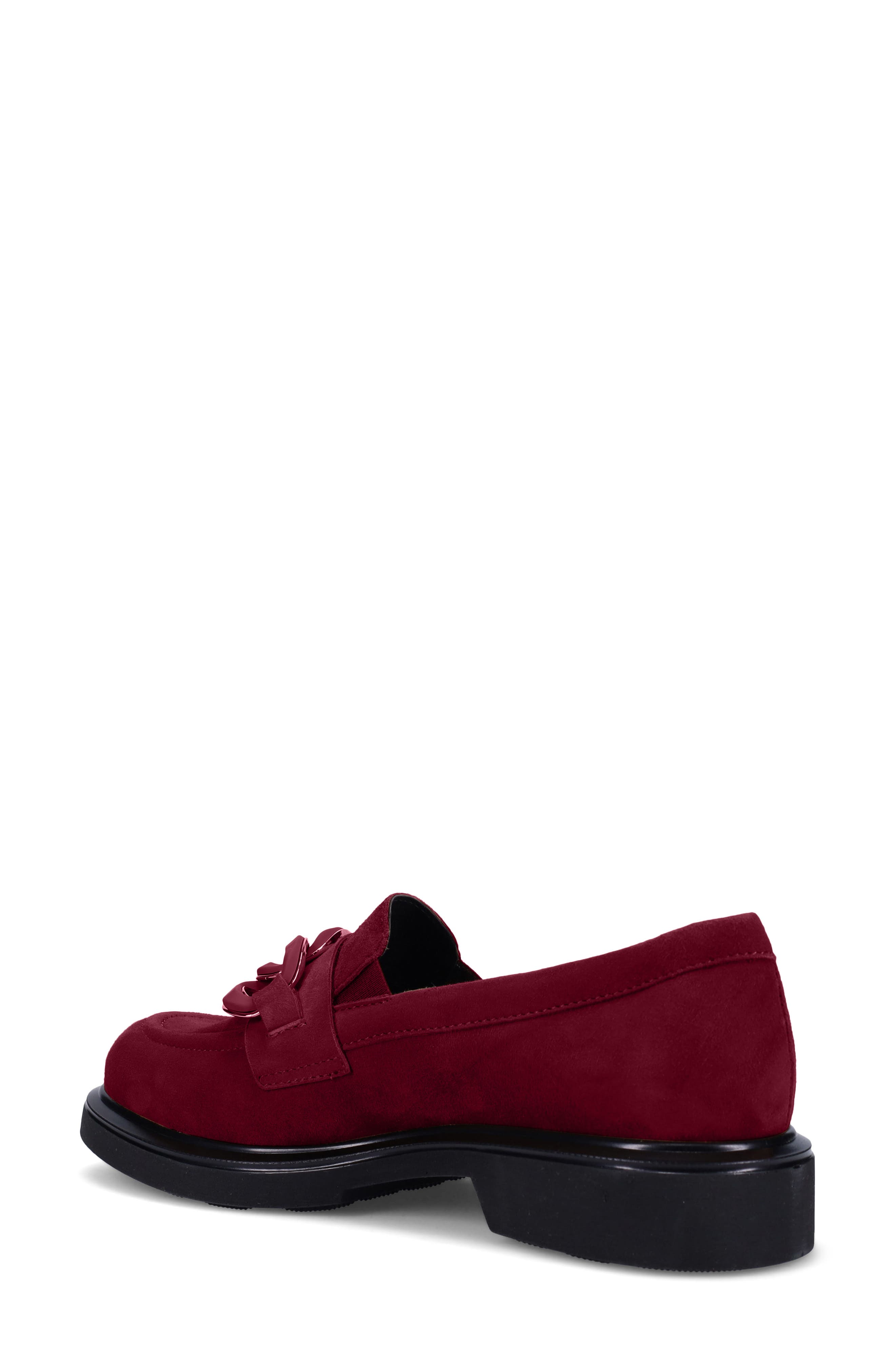 Allison Water Resistant Chain Loafer, Alternate, color, WINE