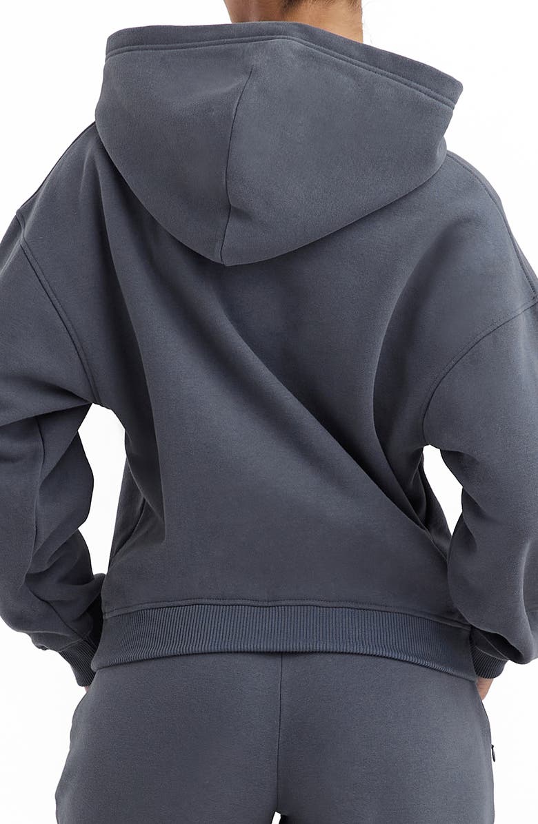 HOUSE OF CB Mirage Cotton Blend Hoodie, Alternate, color, Slate