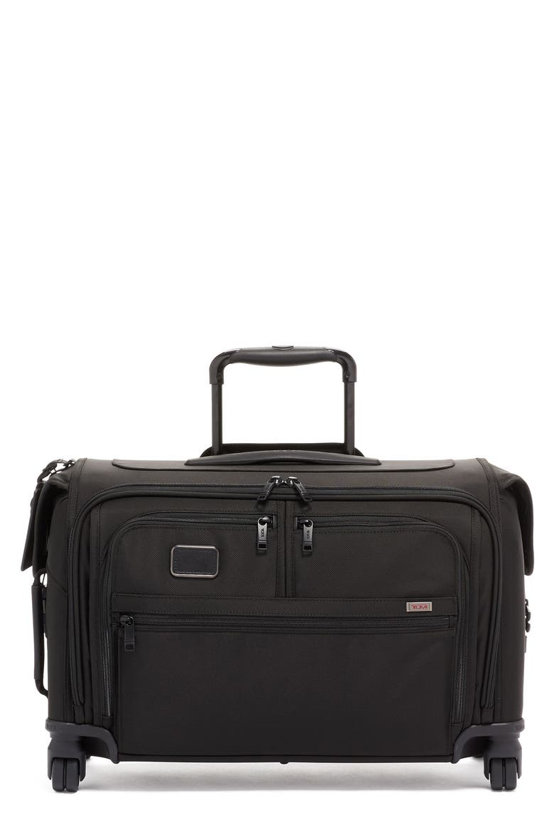 Alpha 3 Wheeled 22-Inch Carry-On Garment Bag, Main, color, BLACK